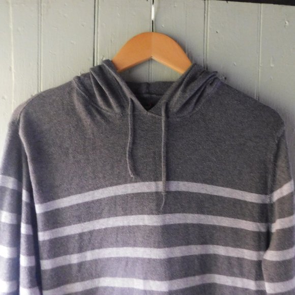 Striped Drawstring Hoodie Sweatshirt - Picture 2 of 12
